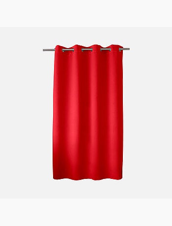 Rideau occultant uni avec 8 œillets