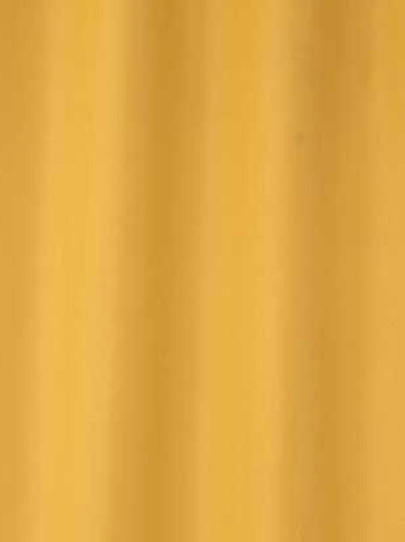 Rideau occultant uni coloré Jaune moutarde - Kiabi