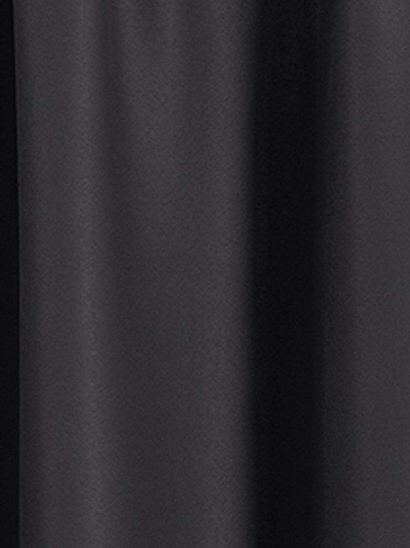 Rideau occultant uni coloré Noir - Kiabi