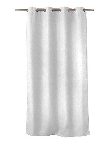 Rideau occultant uni et fileté