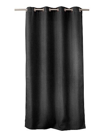 Rideau occultant uni et fileté