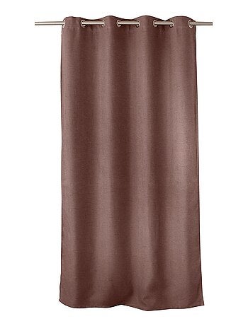 Rideau occultant uni et fileté