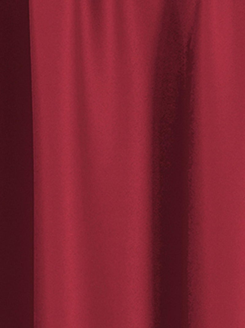 Rideau occultant uni grande largeur Rouge - Kiabi