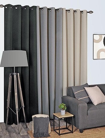 Rideau Occultant, uni sans couture - Prêt à Poser grande Hauteur.