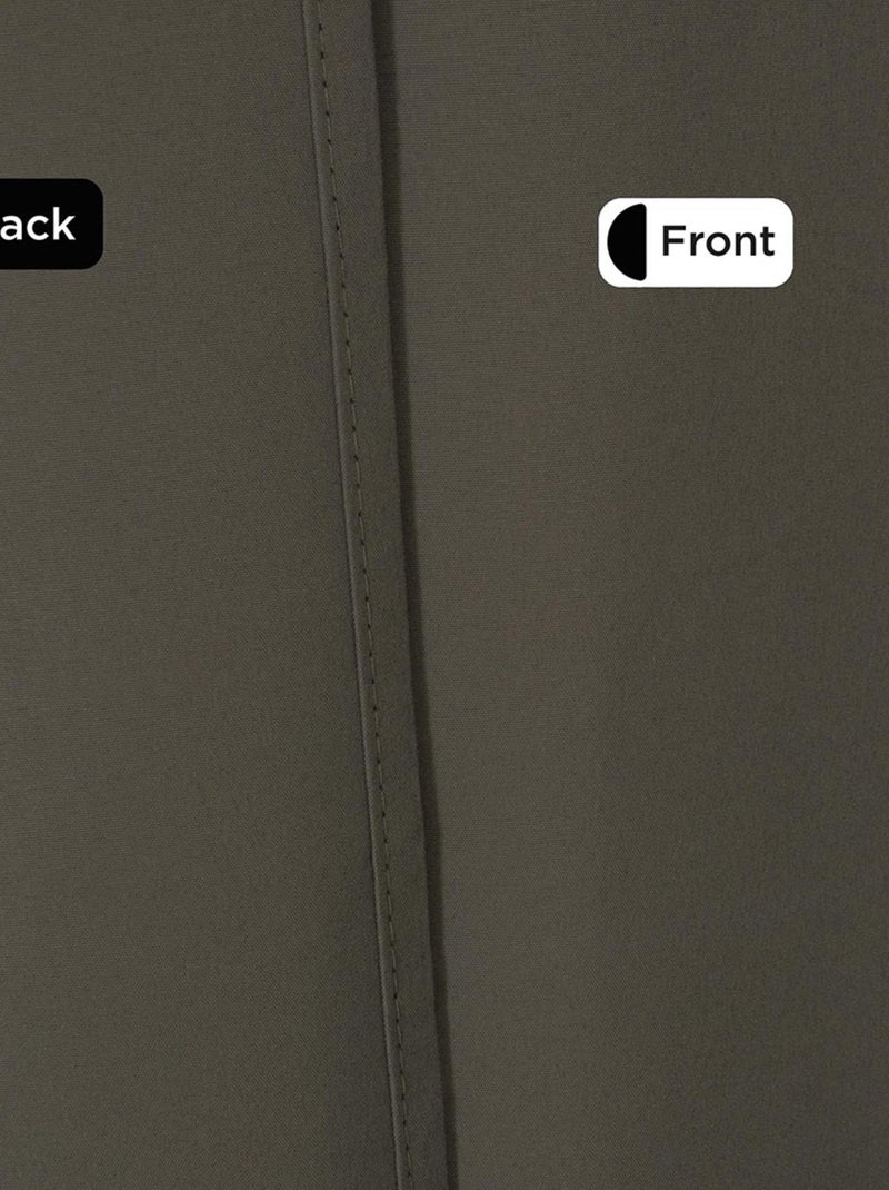 Rideau Occultant, uni sans couture - Prêt à Poser grande Hauteur. Gris Argenté - Kiabi