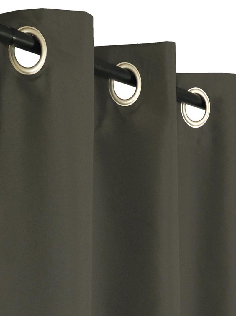 Rideau Occultant, uni sans couture - Prêt à Poser grande Hauteur. Gris Argenté - Kiabi