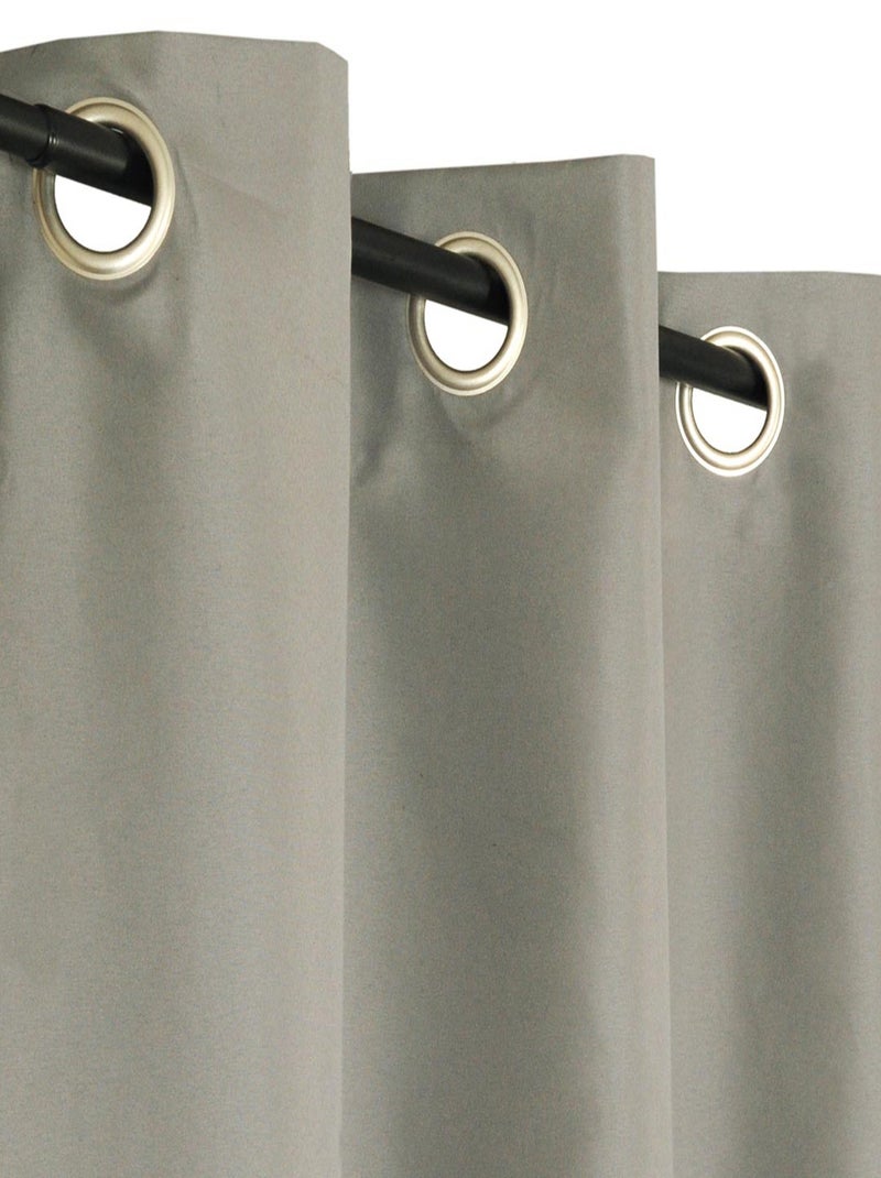 Rideau Occultant, uni sans couture - Prêt à Poser grande Hauteur. Noir - Kiabi
