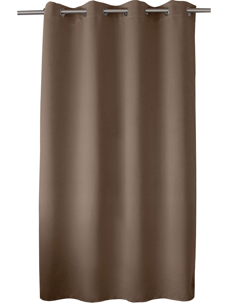 Rideau occultant uni sobre Taupe - Kiabi