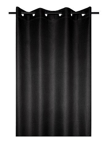 Rideau occultant uni tramé