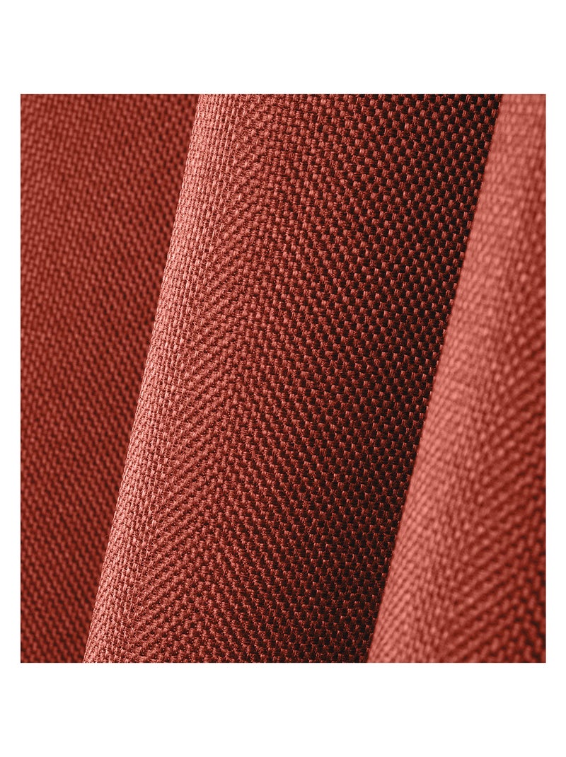 Rideau occultant uni tramé Terracotta - Kiabi