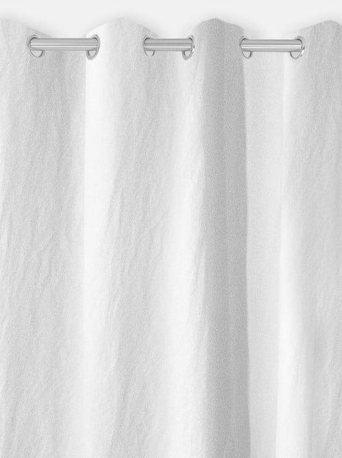 Rideau oeillets en coton lavé 135x250 cm SPIRIT, par Soleil d'Ocre - Kiabi