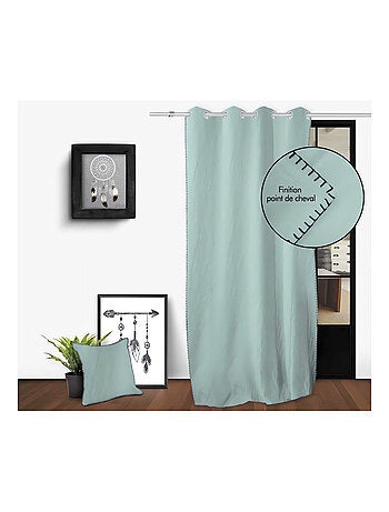 Rideau oeillets en coton lavé 135x250 cm SPIRIT, par Soleil d'Ocre