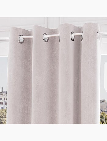 Rideau oeillets en velours VELVET, par Soleil d'ocre