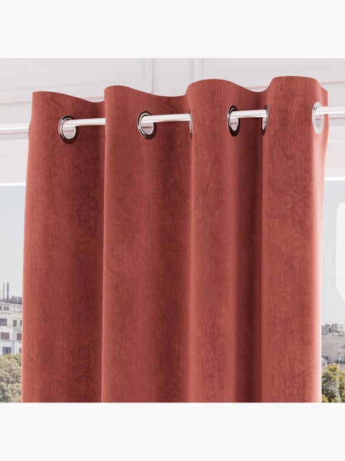 Rideau oeillets en velours VELVET, par Soleil d'ocre - Kiabi