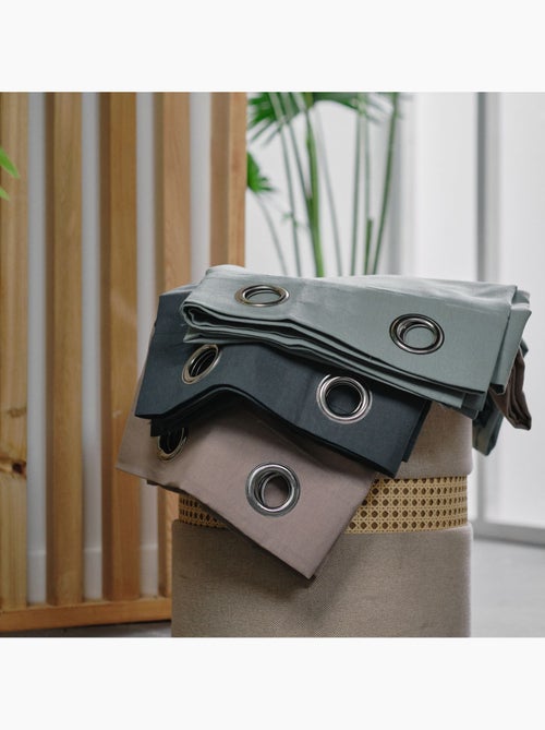 Rideau oeillets uni ESSENTIAL PANAMA - Kiabi