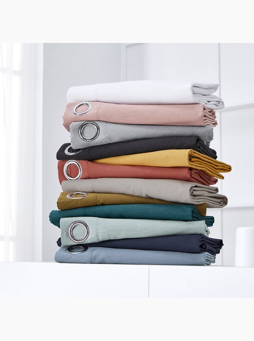 Rideau oeillets uni ESSENTIAL PANAMA - Kiabi