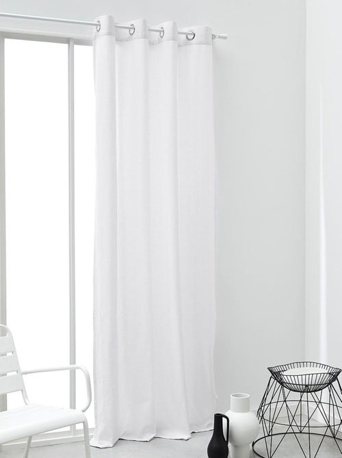 Rideau oeillets uni ESSENTIAL PANAMA - Kiabi