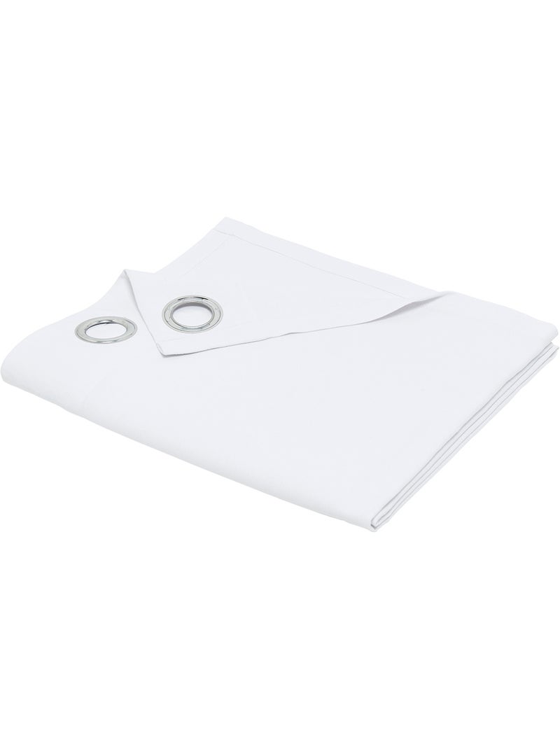 Rideau oeillets uni ESSENTIAL PANAMA Blanc - Kiabi