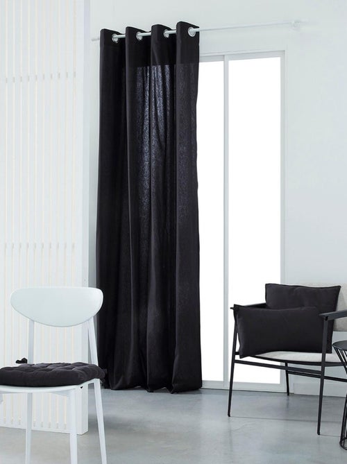 Rideau oeillets uni ESSENTIAL PANAMA - Kiabi