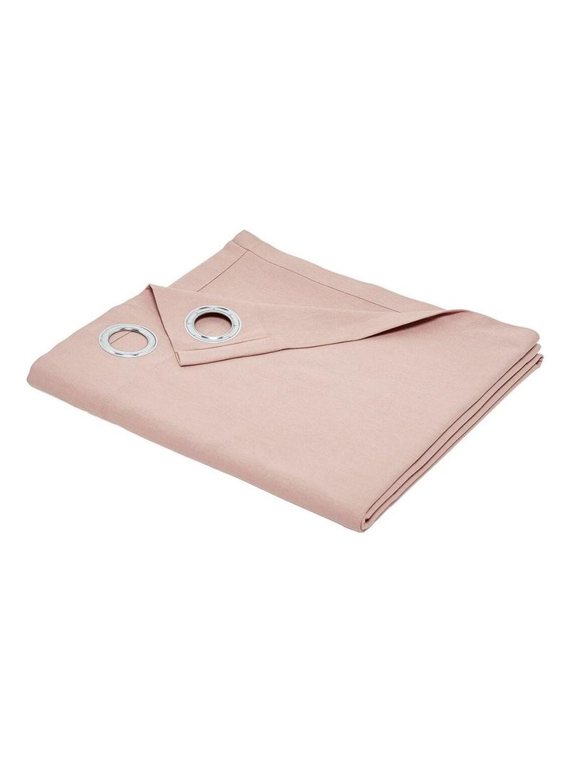 Rideau oeillets uni ESSENTIAL PANAMA Rose - Kiabi