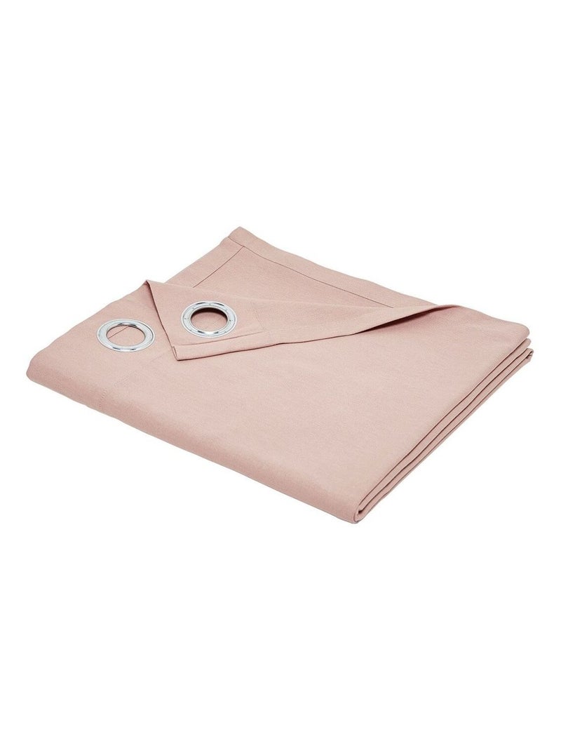 Rideau oeillets uni ESSENTIAL PANAMA Rose - Kiabi