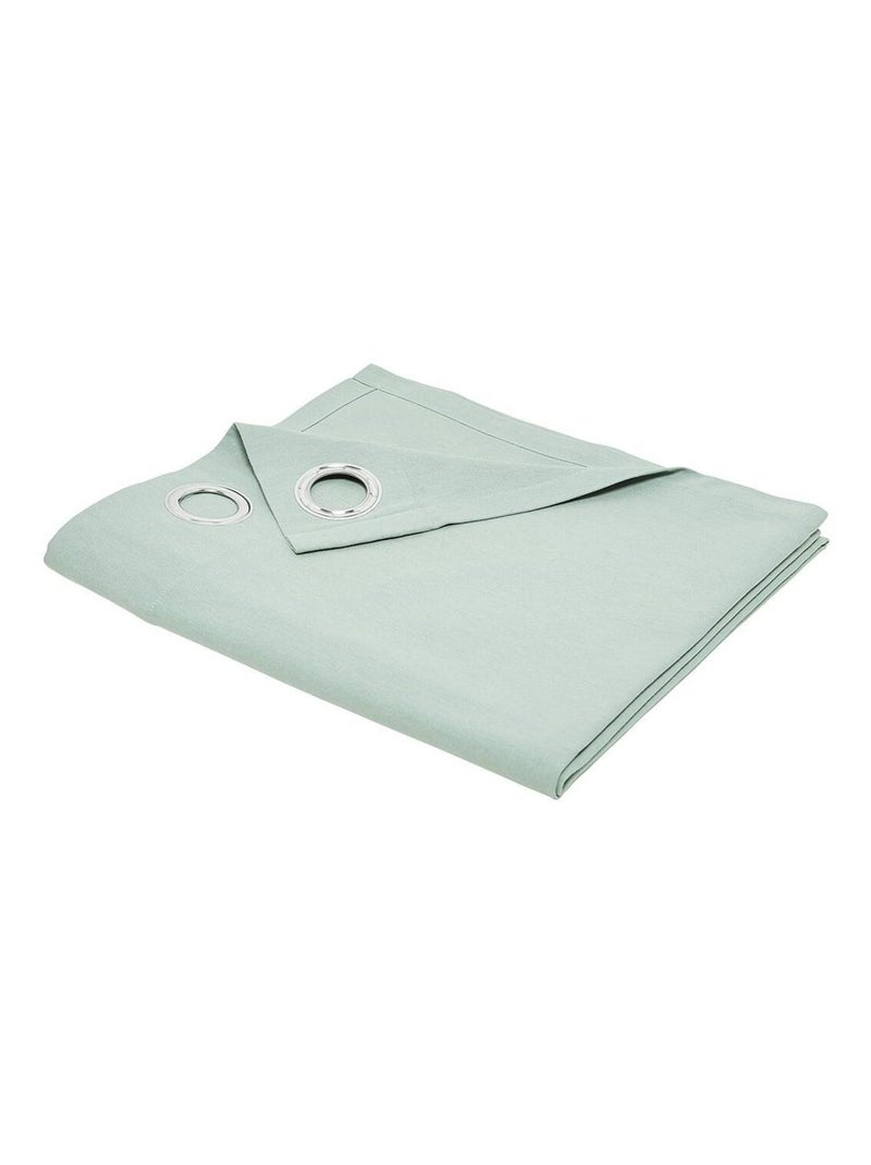 Rideau oeillets uni ESSENTIAL PANAMA Vert - Kiabi