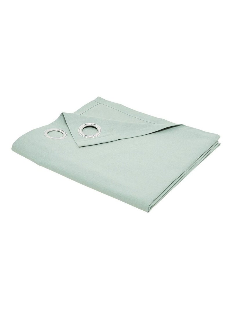 Rideau oeillets uni ESSENTIAL PANAMA Vert - Kiabi