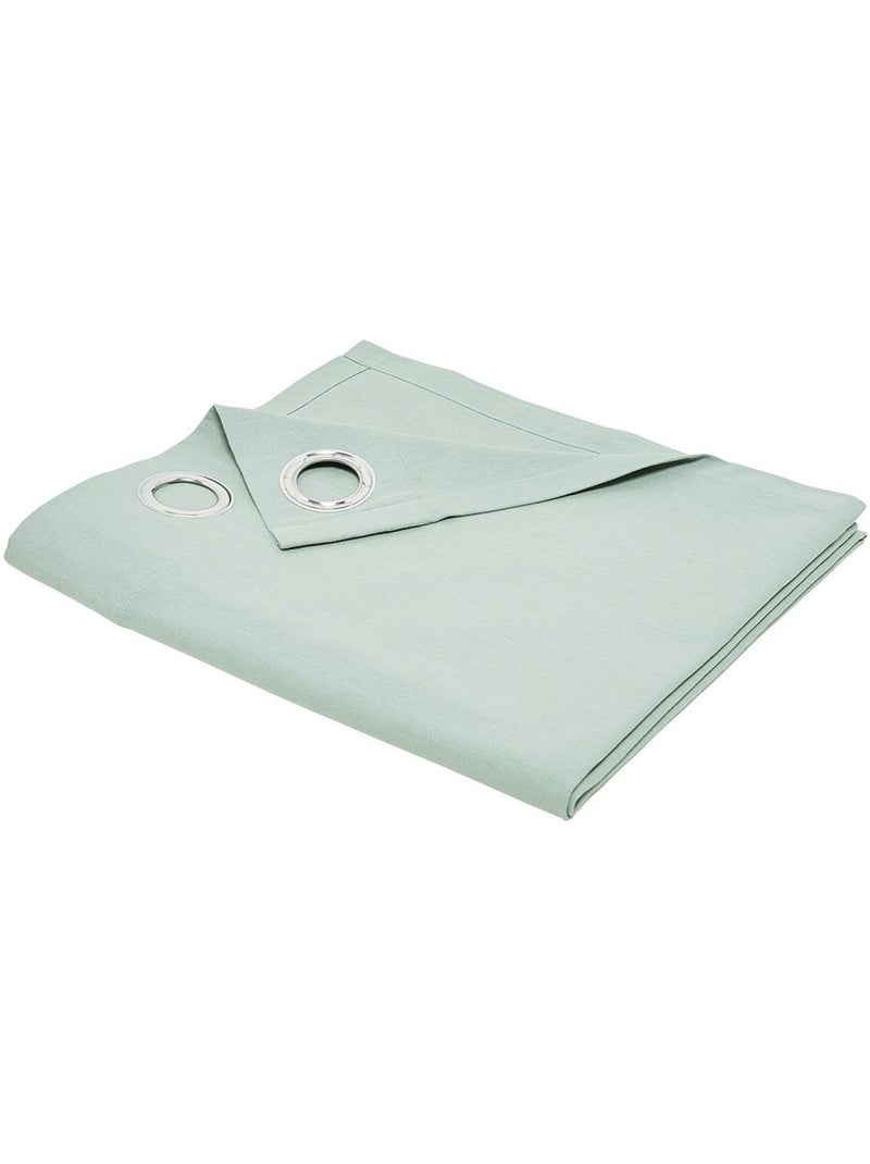 Rideau oeillets uni ESSENTIAL PANAMA Vert - Kiabi