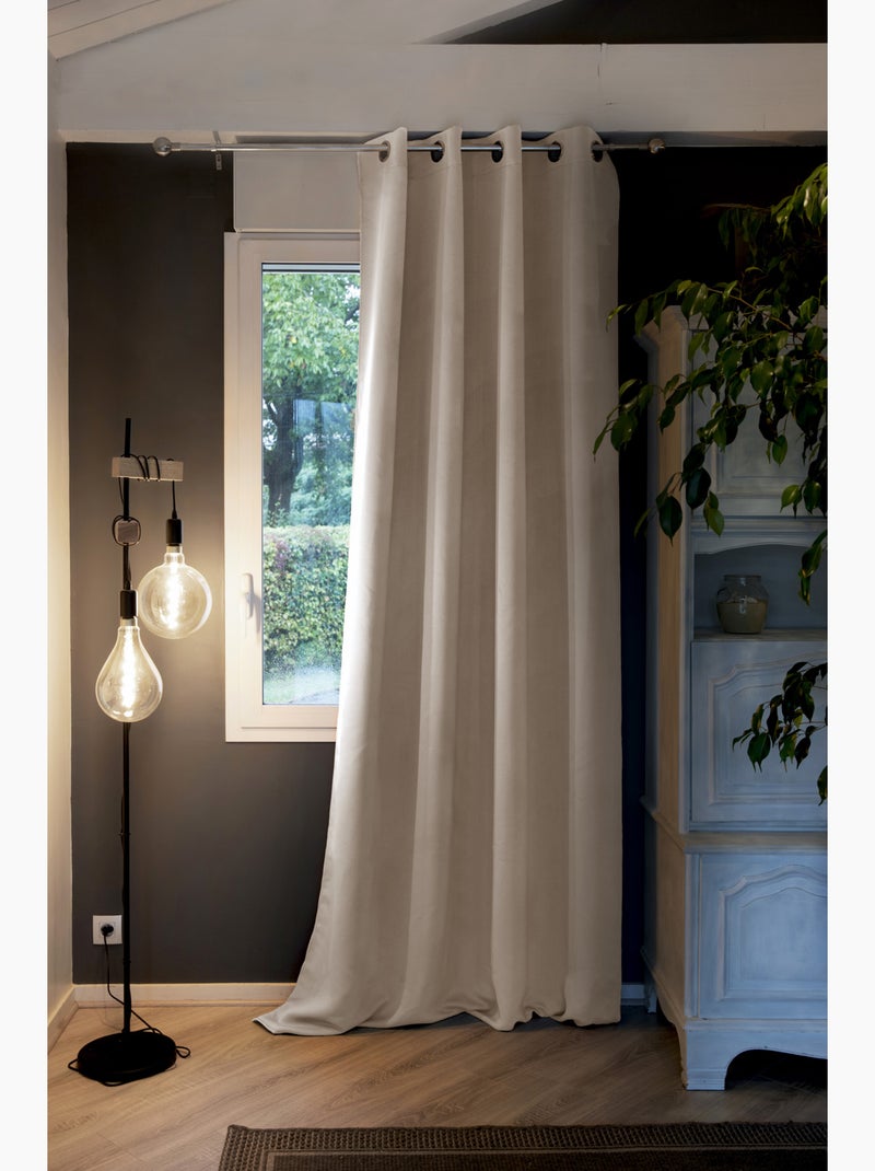 Rideau opacifiant thermique Inuits Noir Gris anthracite - Kiabi