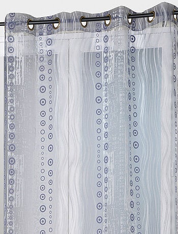 Rideau organza all over motifs fantaisies