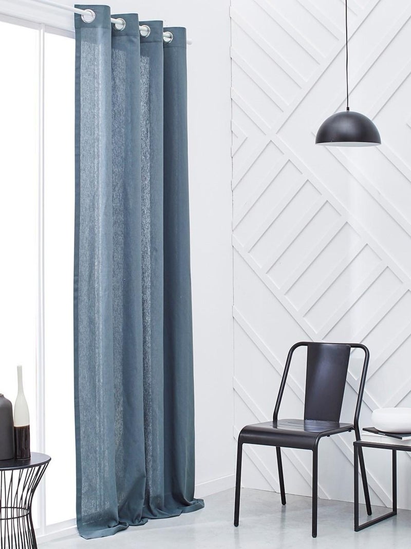 Rideau PANAMA ESSENTIAL Bleu gris - Kiabi