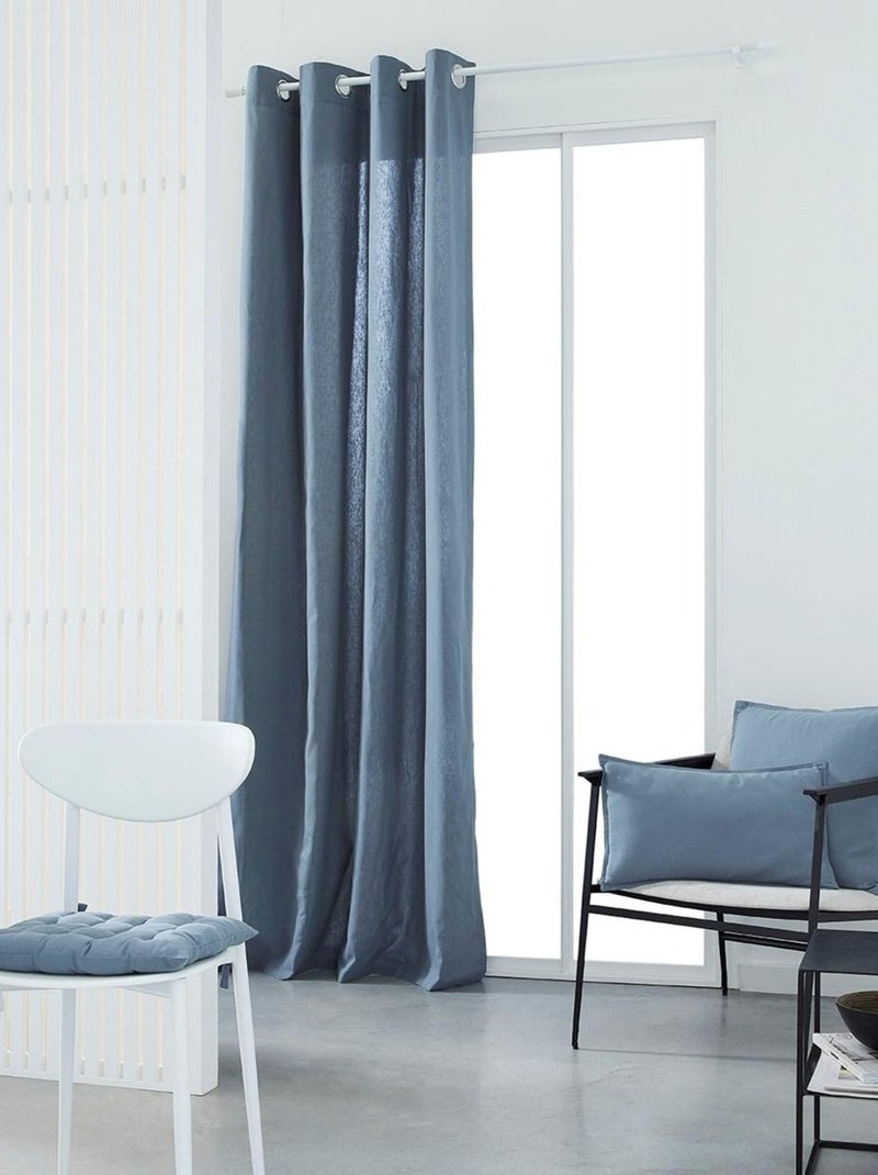 Rideau PANAMA ESSENTIAL Bleu gris - Kiabi