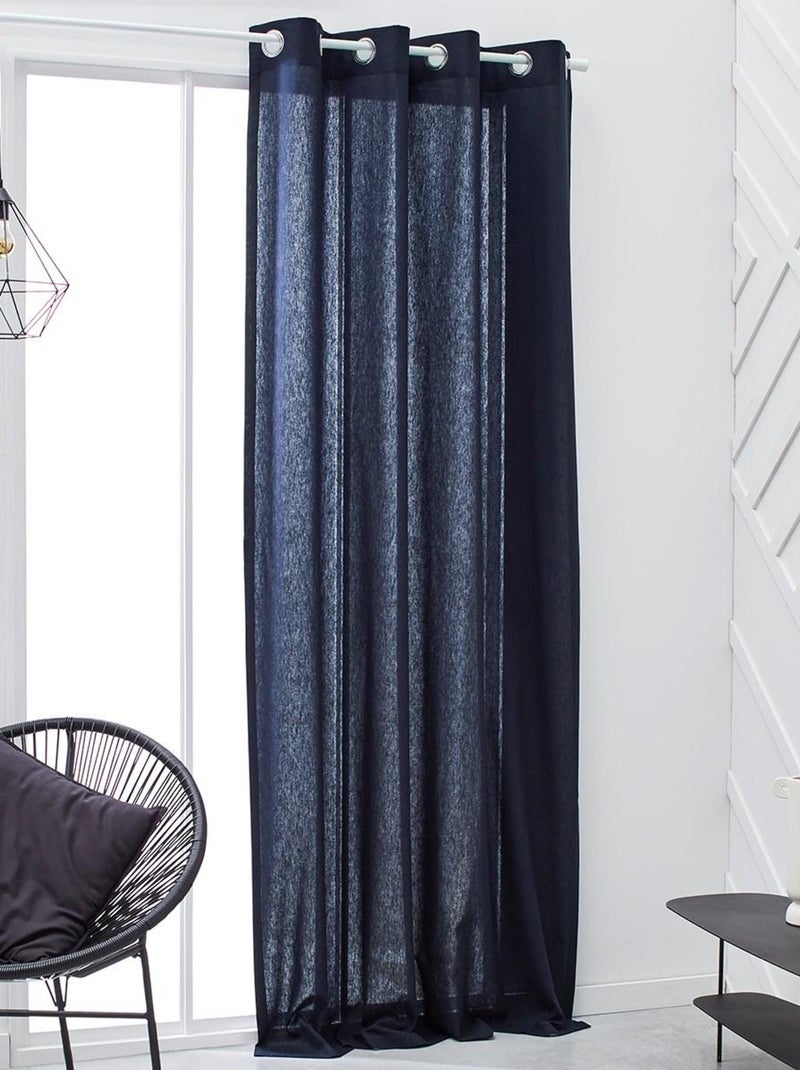 Rideau PANAMA ESSENTIAL Bleu marine - Kiabi