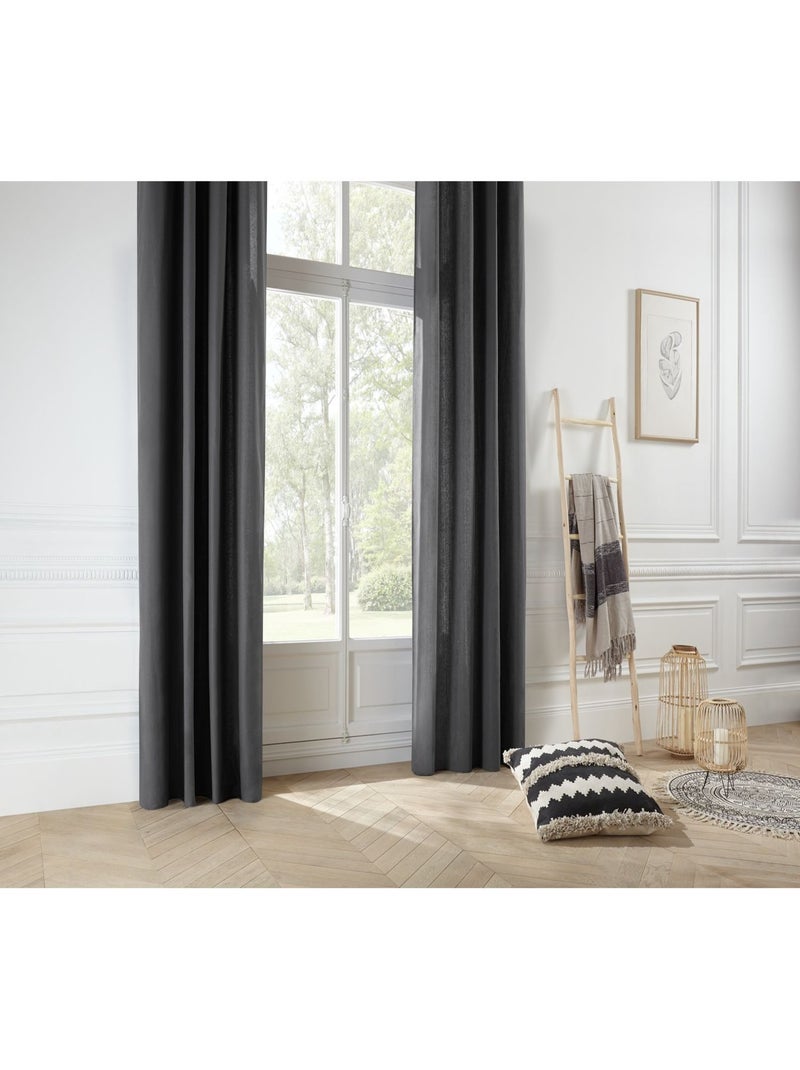 Rideau PANAMA Gris foncé - Kiabi