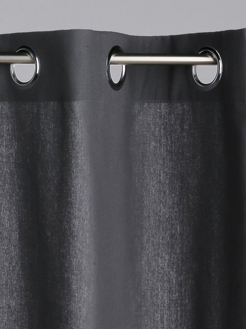 Rideau PANAMA Gris foncé - Kiabi