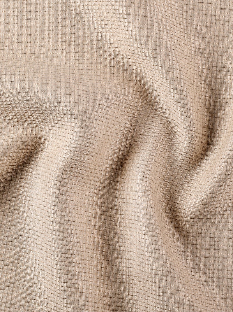 Rideau phonique coton et chanvre tressage naturel Beige - Kiabi