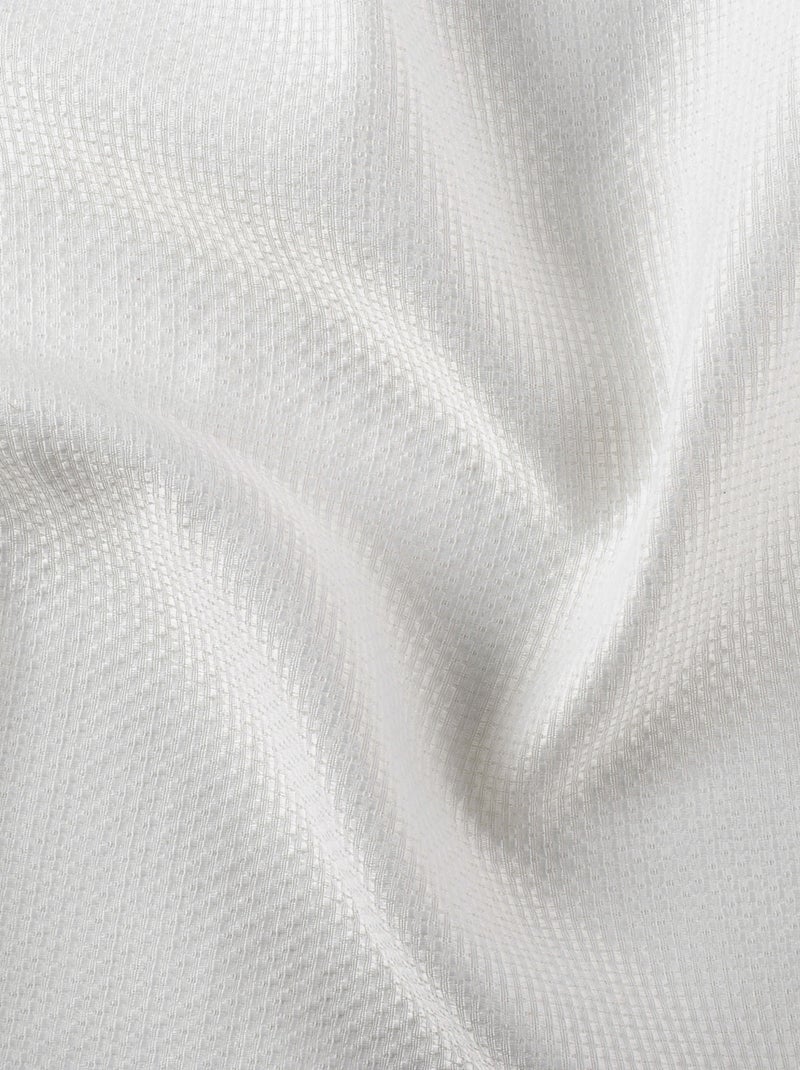 Rideau phonique coton et chanvre tressage naturel Blanc - Kiabi