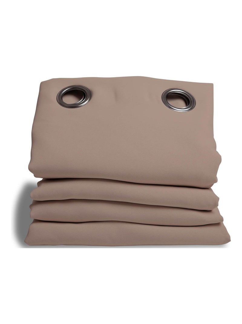 Rideau Phonique Occultant et Thermique "MOONDREAM" Beige foncé - Kiabi