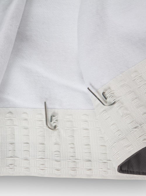 Rideau Phonique Occultant et Thermique "MOONDREAM" galon fronceur - Kiabi