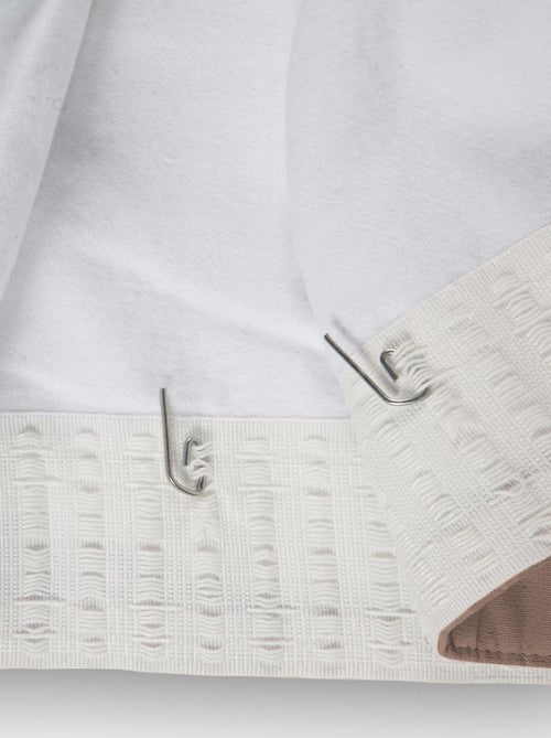 Rideau Phonique Occultant et Thermique "MOONDREAM" galon fronceur - Kiabi