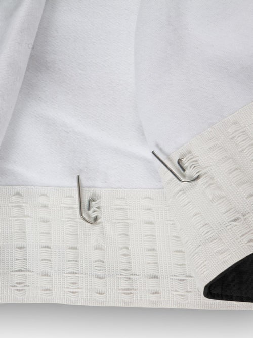 Rideau Phonique Occultant et Thermique "MOONDREAM" galon fronceur - Kiabi