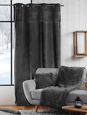 Rideau polaire doudou à œillets