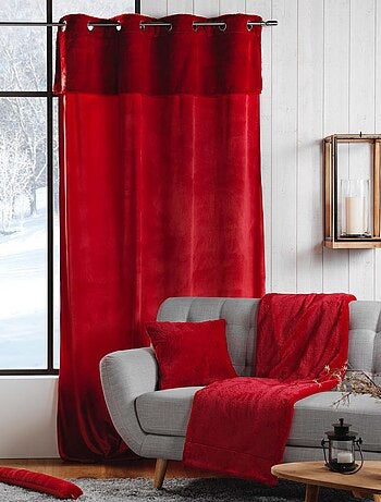 Rideau polaire doudou à œillets