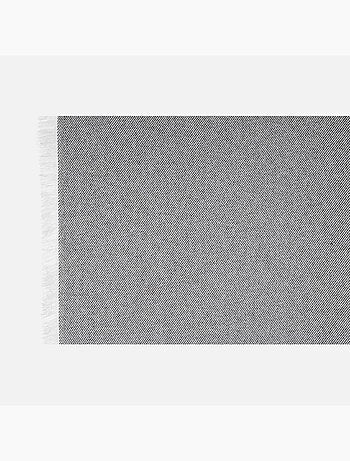 Rideau poly-laine avec franges sur les bords