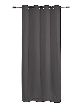 Rideau poly-lin à œillets