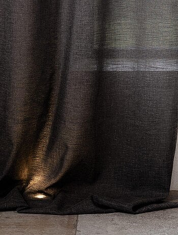 Rideau poly-lin à œillets