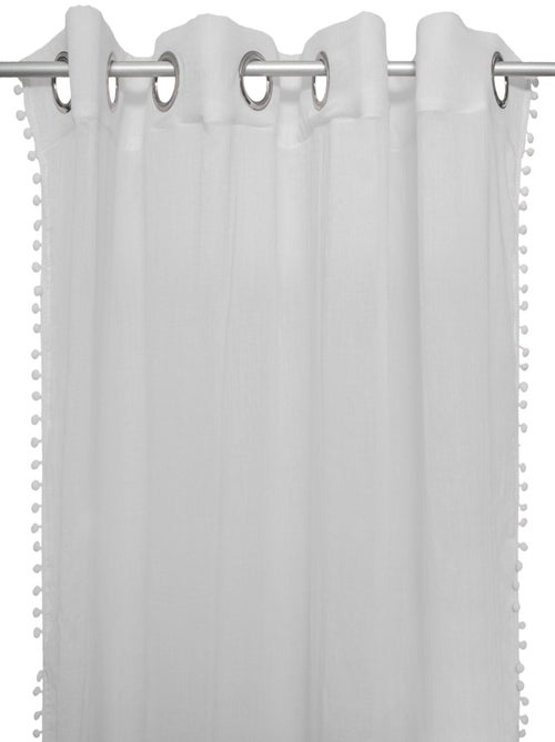 Rideau pour chambre d'enfant à pompoms - Kiabi