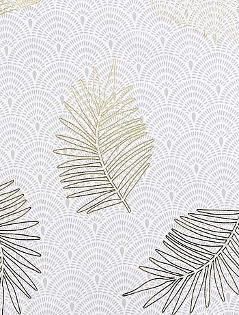 Rideau print feuilles dorées