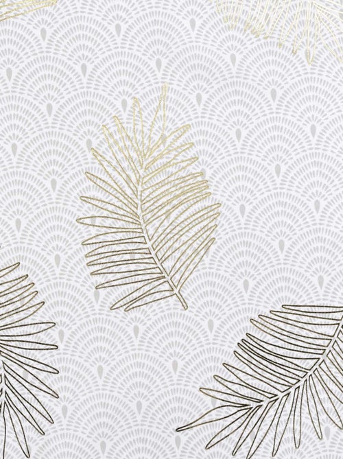 Rideau print feuilles dorées - Kiabi