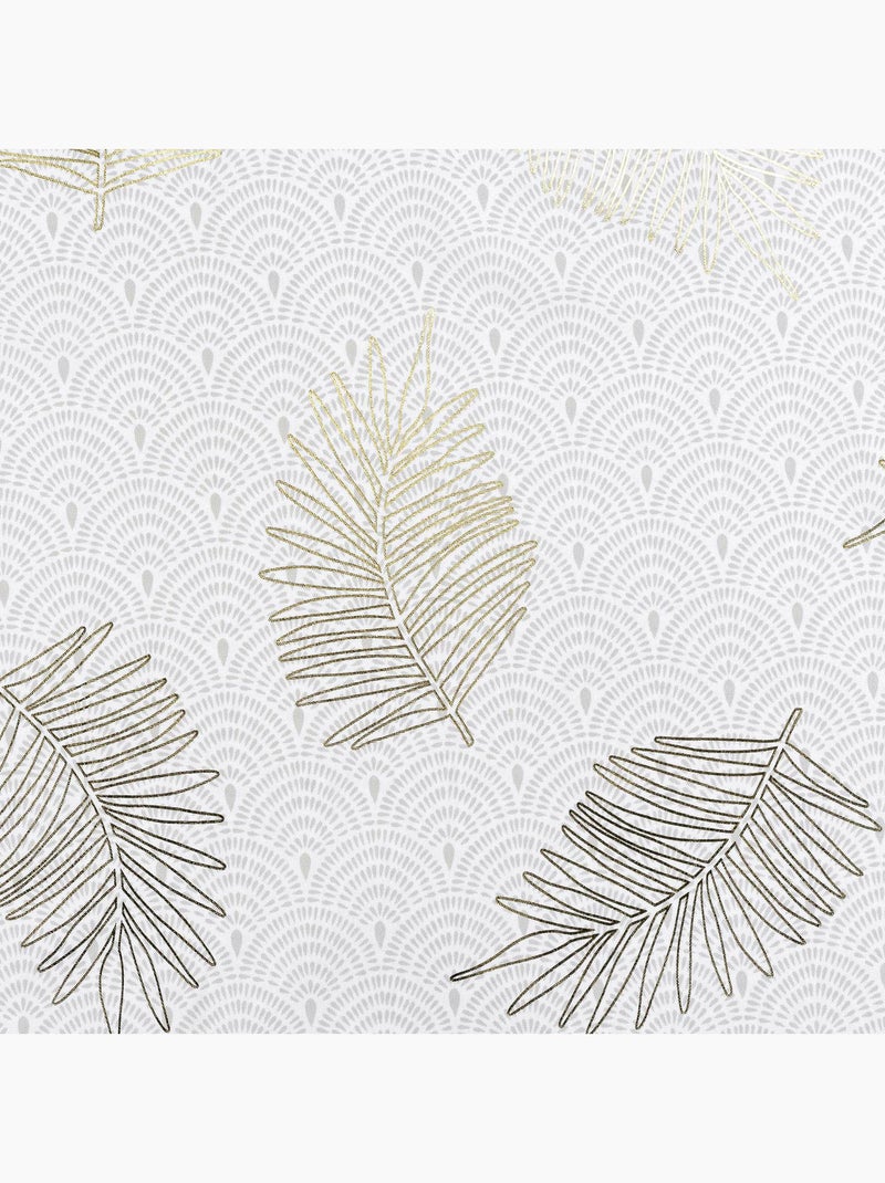 Rideau print feuilles dorées Doré/or - Kiabi